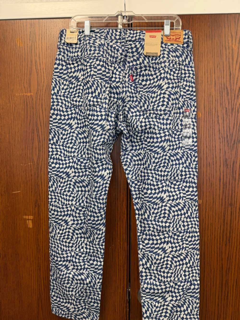 Levi's Navy and White Geometric Ankle Pants - Picture 2 of 7
